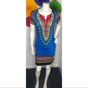 Multicolored Designed Dress 🍰